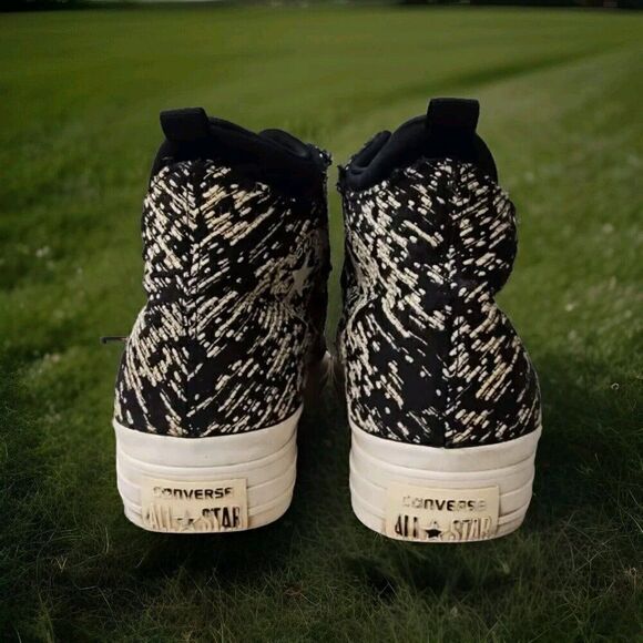 Converse Womens Selene Winter Knit Side Zip Hi Top Sneakers Shoes Size 10 - Picture 6 of 8